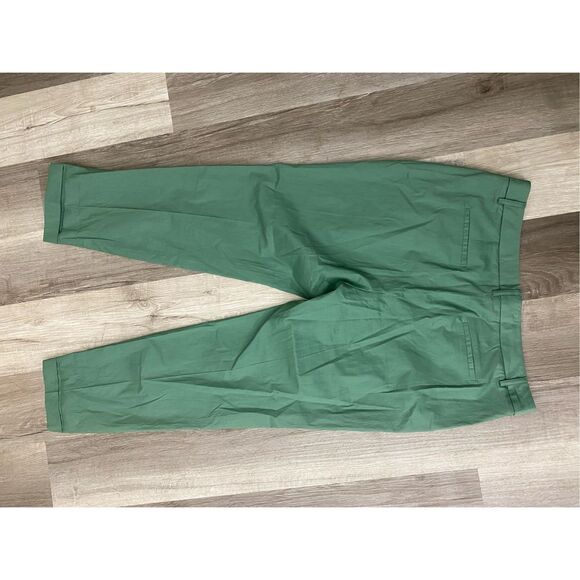 VILAGALLO NWT Poplin Pant in Green, Size EU 44 / US 12, MSRP $118 - Picture 8 of 9